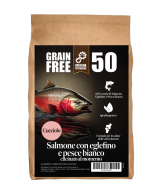 Crocchette puppy grain free monoproteiche e ipoallergeniche al pesce per cucciolo taglia media/ grande.
