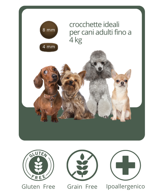 CROCCHETTE GRAIN FREE POLLO, CIBO GENIUINO CON PRODOTTI NATURALI