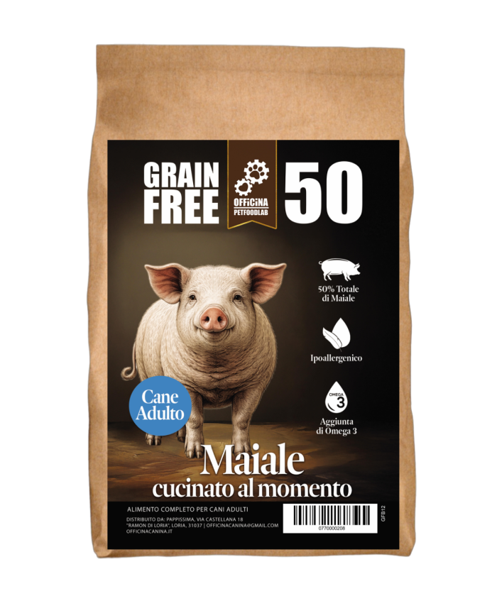 Crocchette al maiale, grain free  ipoallergeniche e monoproteiche.