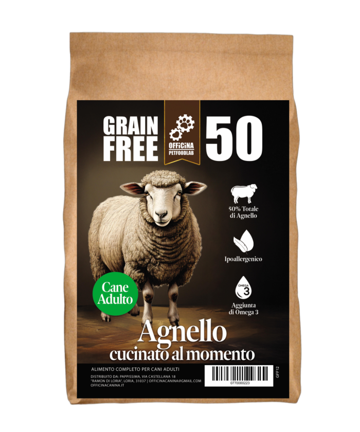 crocchette grain free all'agnello monoproteiche, ipoallergeniche
