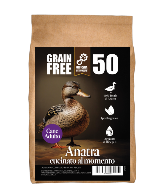 Crocchette grain free all'anatra con patate dolci e aranciamonoproteiche e ipoallergeniche