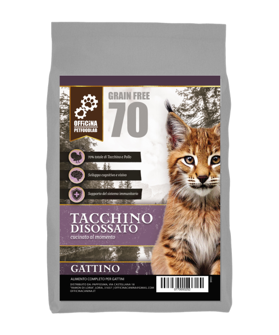 OFFICINA PETFOODLAB - CROCCHETTE PER GATTINI AL TACCHINO E POLLO