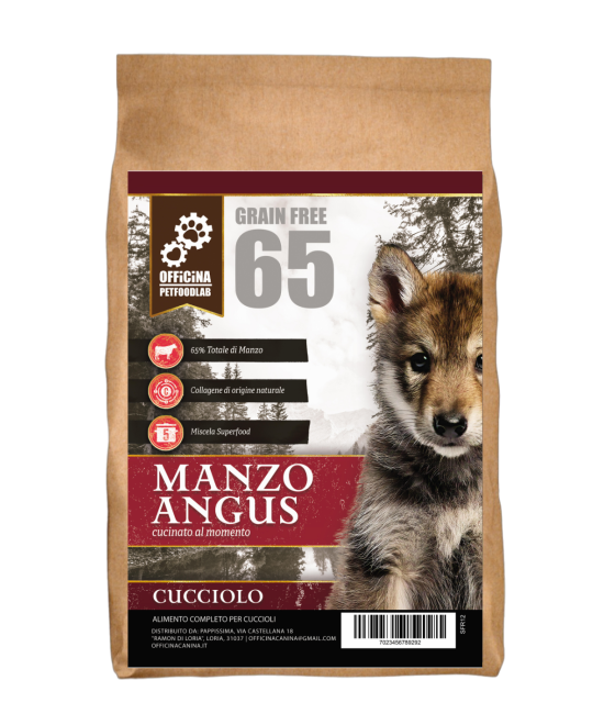 crocchette manzo  angus monoproeiche grain free puppy cuccioli naturalmente ipoallergeniche