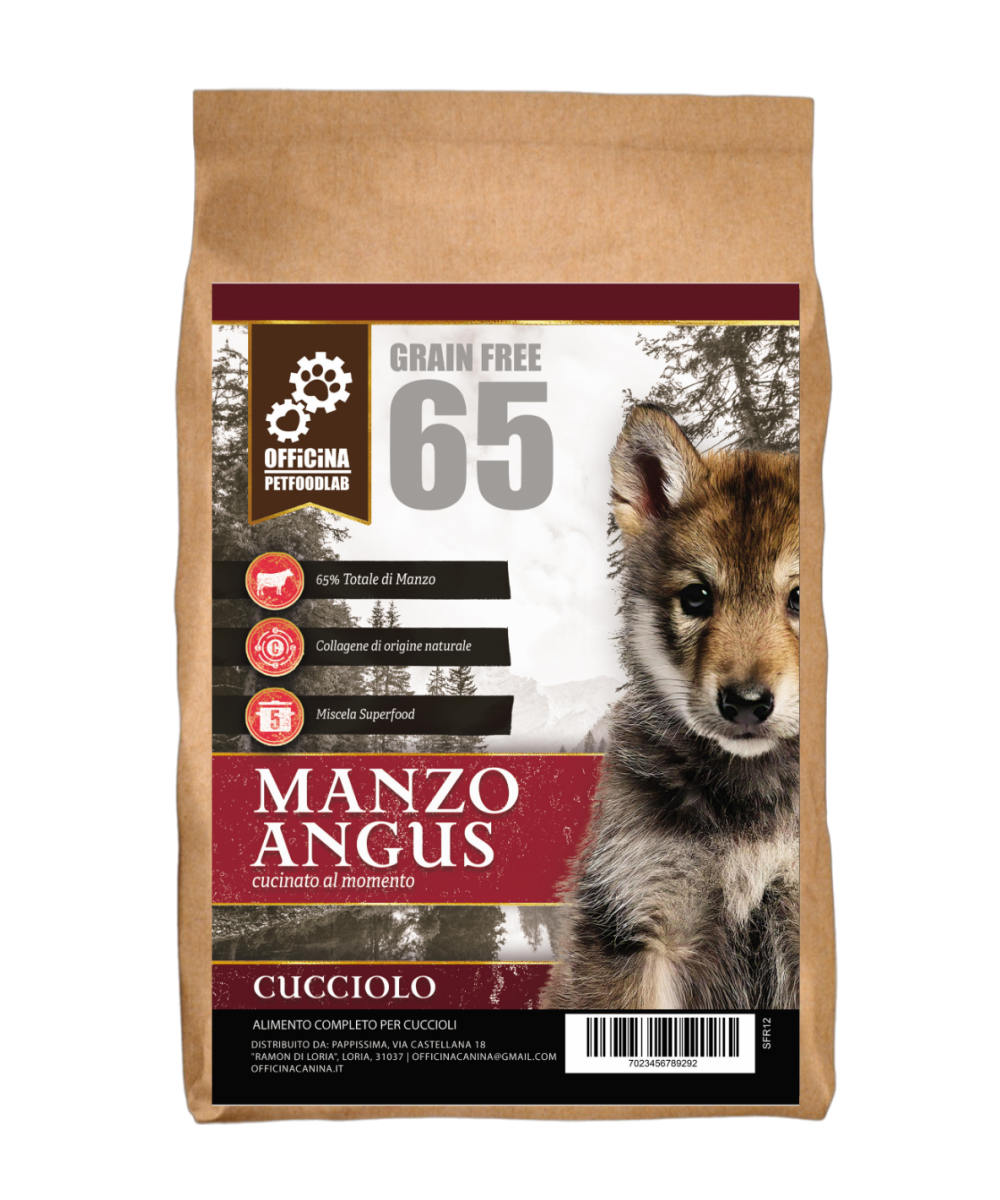 crocchette manzo  angus monoproeiche grain free puppy cuccioli naturalmente ipoallergeniche