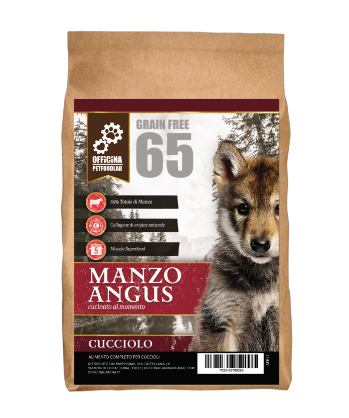 crocchette manzo  angus monoproeiche grain free puppy cuccioli naturalmente ipoallergeniche