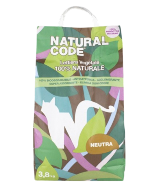 Natural Code Lettiera Vegetale Neutra 3,8 e 8,0 lt