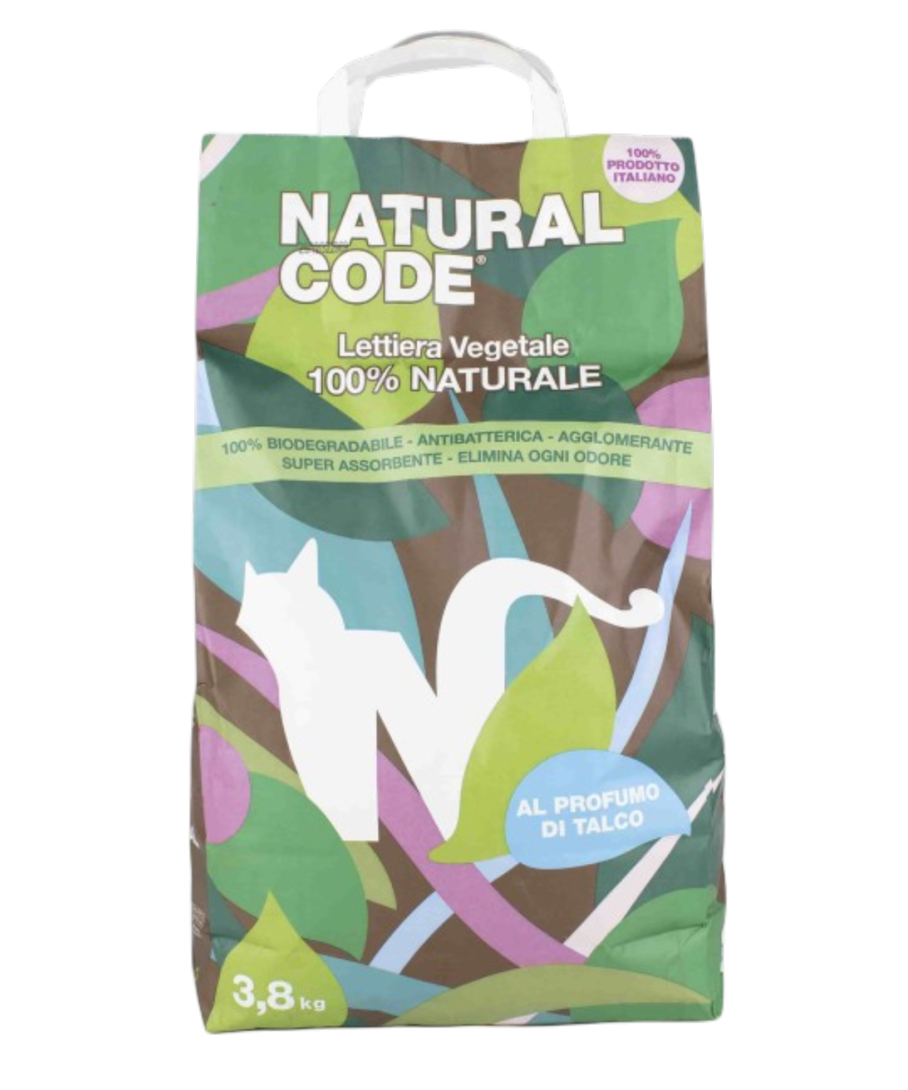 Natural Code Lettiera Vegetale Talco 3,8